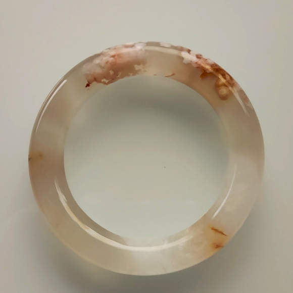Flower agate bangle - Picture 2 of 2